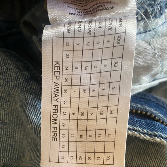One Teaspoon One X “The Ledgend” Distressed Jean Shorts Size 23 - Picture 15 of 16